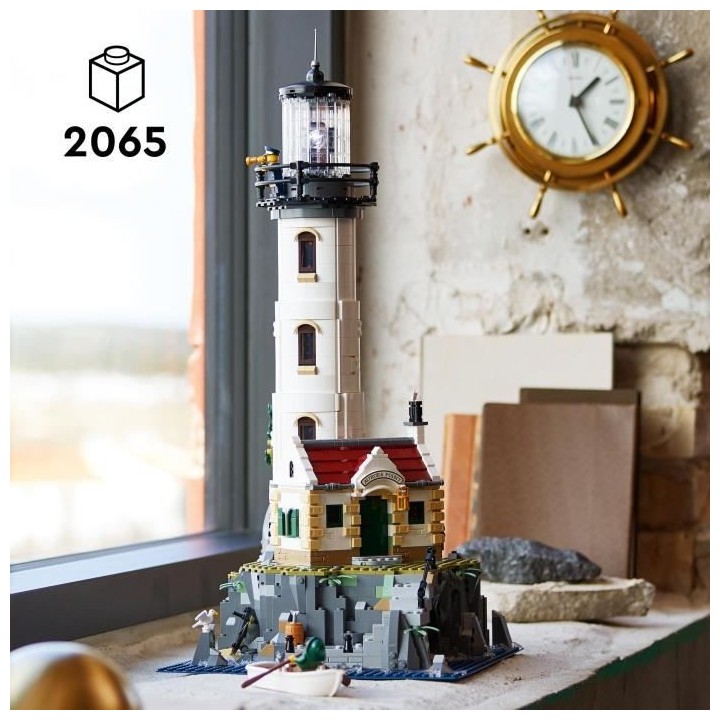 LEGO 21335 Ideas Le Phare Motorisé, Maquette a Construire, Idée Cade