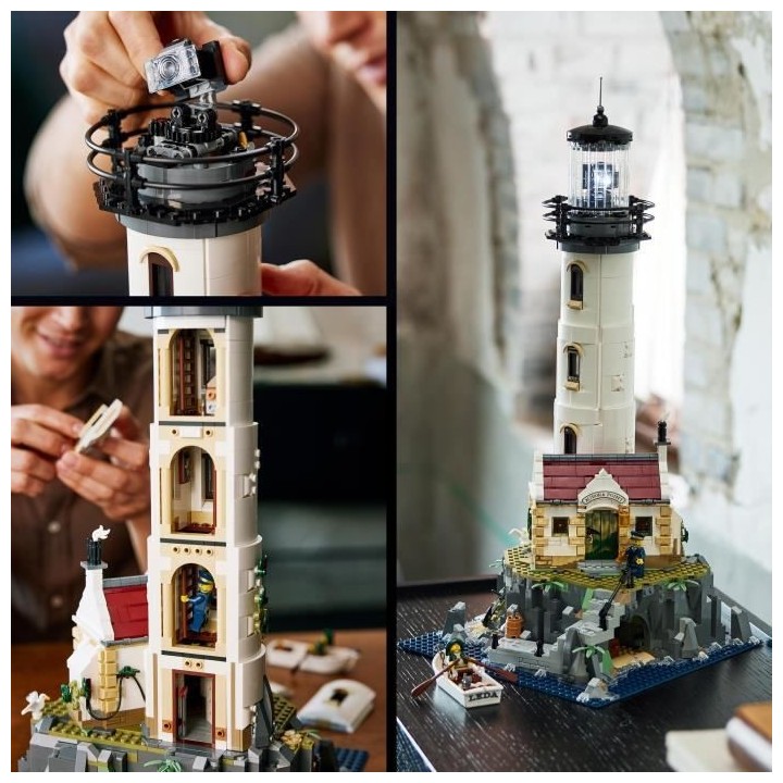 LEGO 21335 Ideas Le Phare Motorisé, Maquette a Construire, Idée Cade