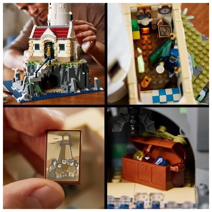 LEGO 21335 Ideas Le Phare Motorisé, Maquette a Construire, Idée Cade