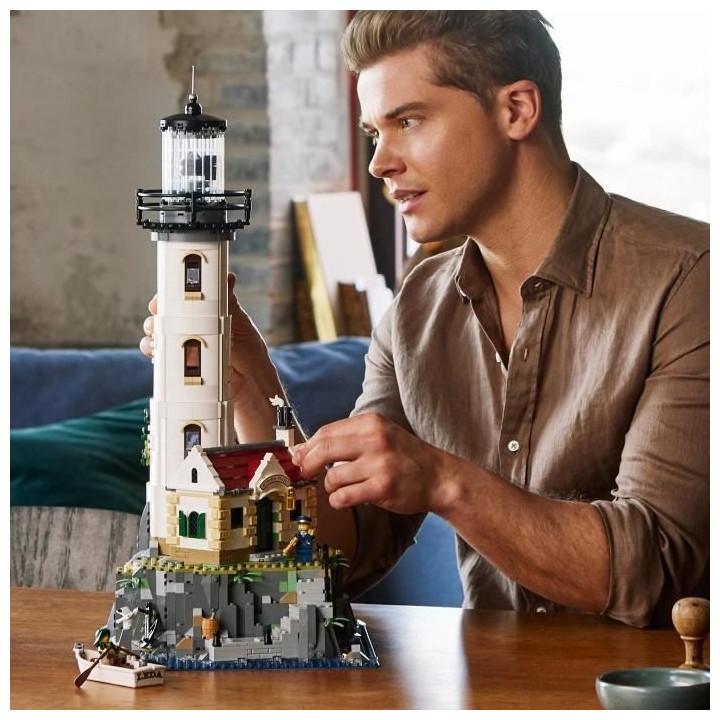 LEGO 21335 Ideas Le Phare Motorisé, Maquette a Construire, Idée Cade