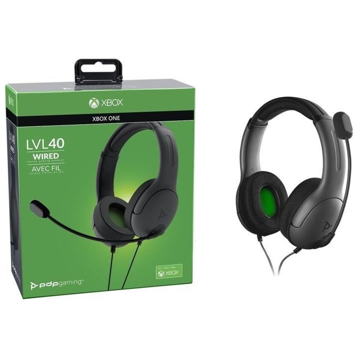 Casque PDP Level 40 Gris pour Xbox One