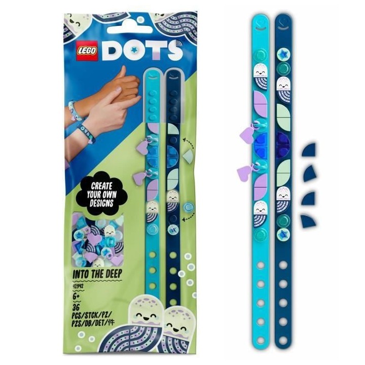 LEGO 41942 DOTS Bracelets Porte-Bonheur Plongée en Eaux Profondes Set