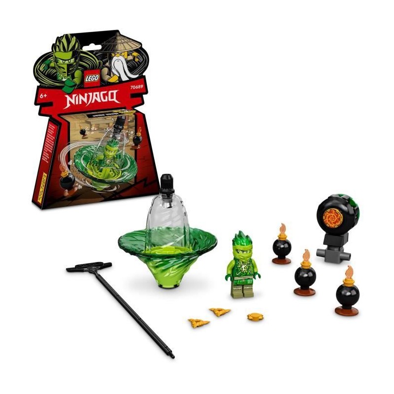 LEGO Ninjago 70689 L'Entraînement Ninja Spinjitzu de Lloyd, Toupie Pour Enfants