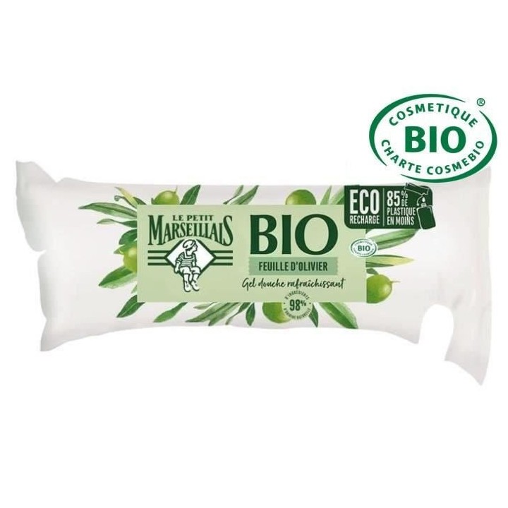 Le Petit Marseillais Bio Gel Douche Rafraîchissant Feuille d'Olivier