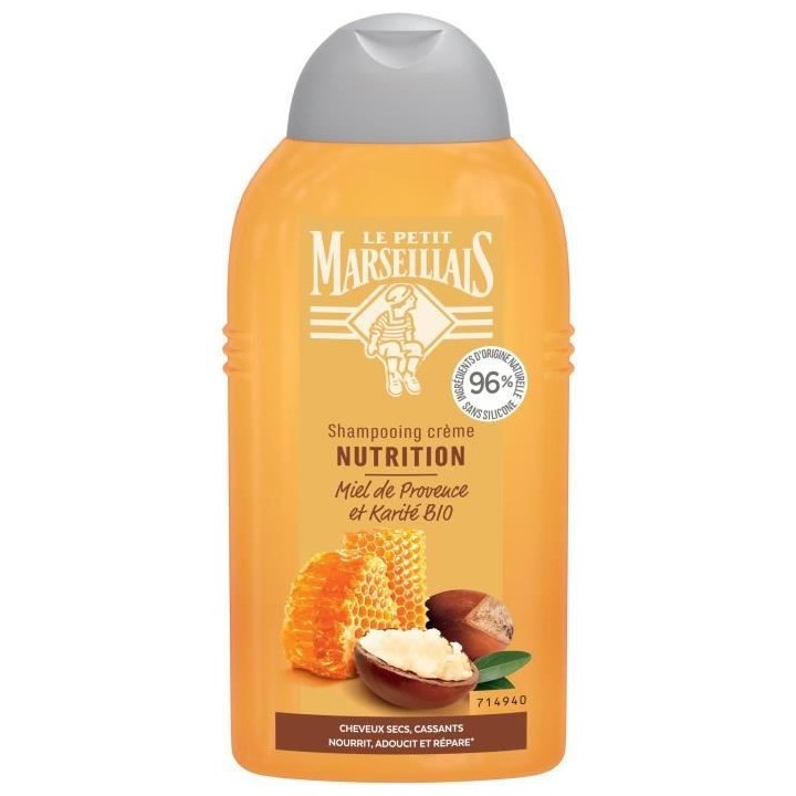 Le Petit Marseillais Shampooing Nutrition Miel de Provence et Karité