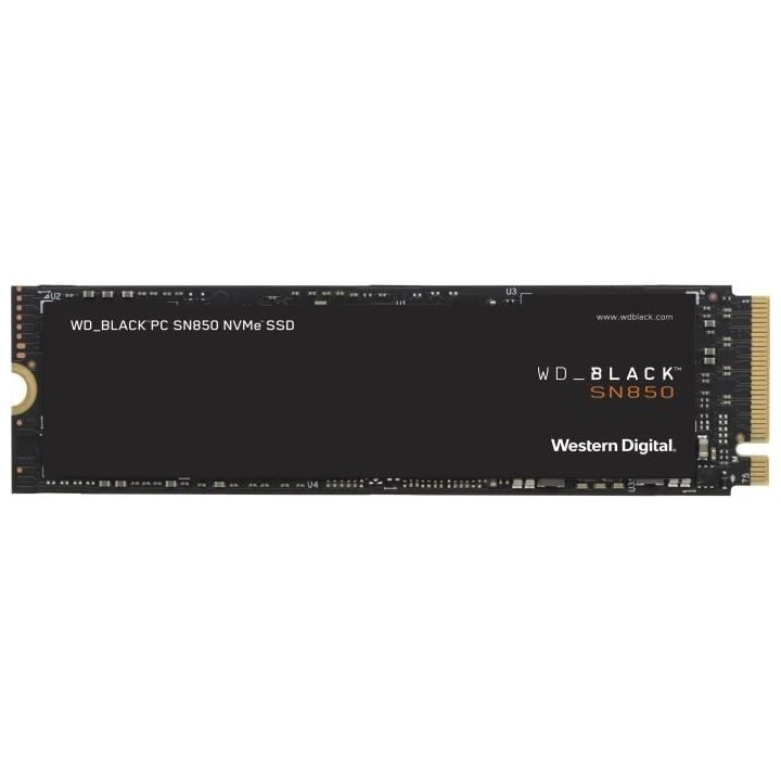 WD Black™- Disque SSD Interne - SN850 - 2To - M.2 NVMe (WDS200T1X0E)