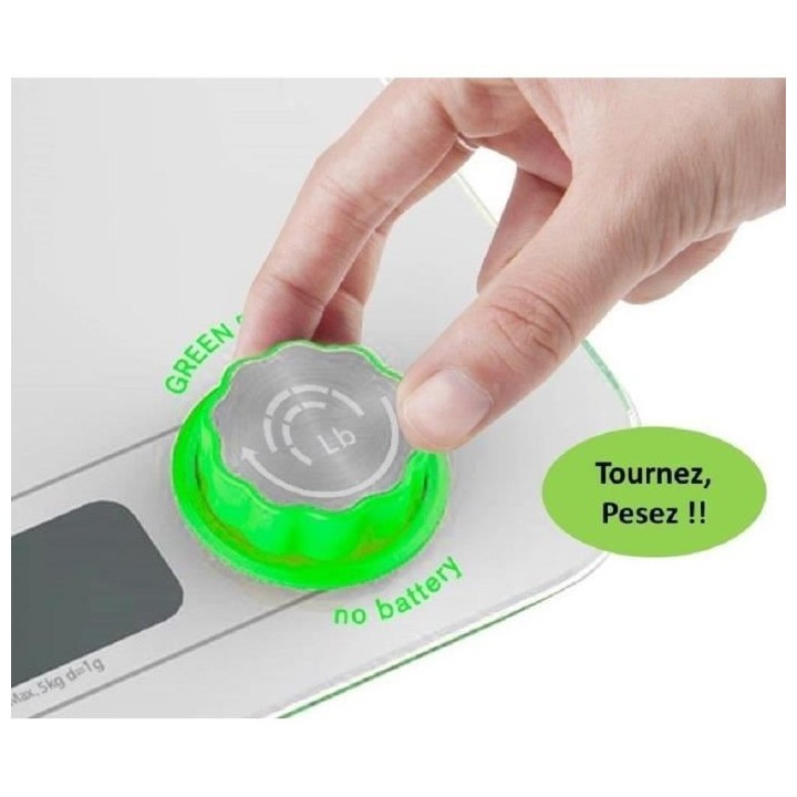 LITTLE BALANCE 8198 Kinetic Flower, Balance de cuisine sans pile, Rech