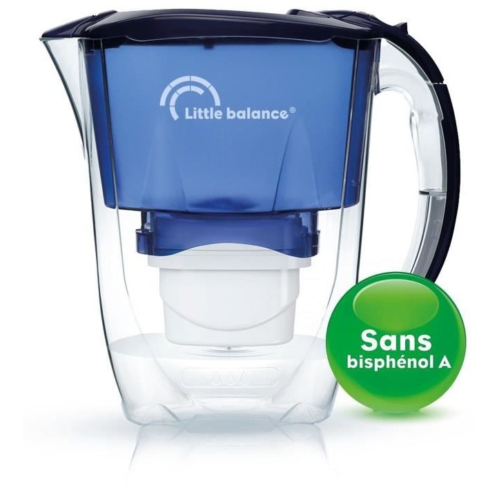 Carafe Filtrante Océane + 1 cartouche LITTLE BALANCE - 8593 - Réduit