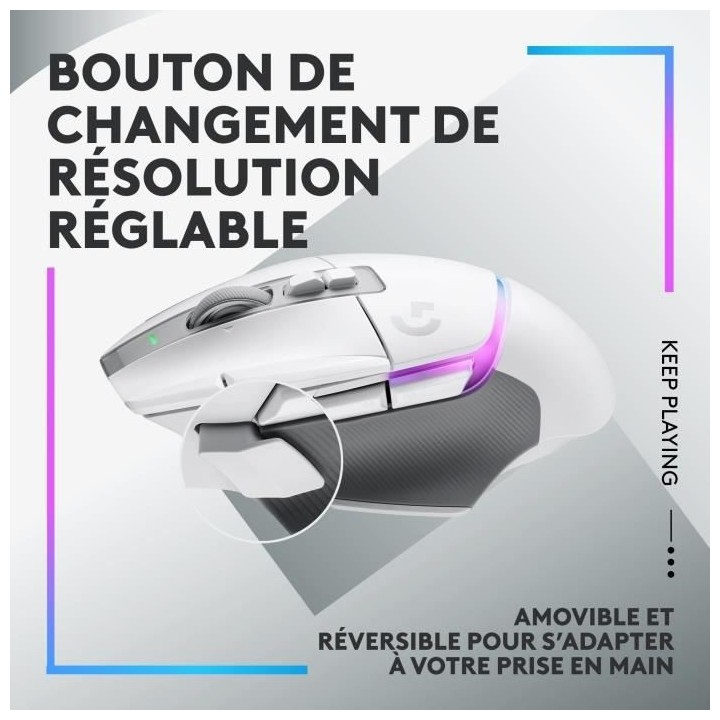 Logitech - G502 X PLUS LIGHTSPEED Souris Gaming RVB Sans Fil - Boutons