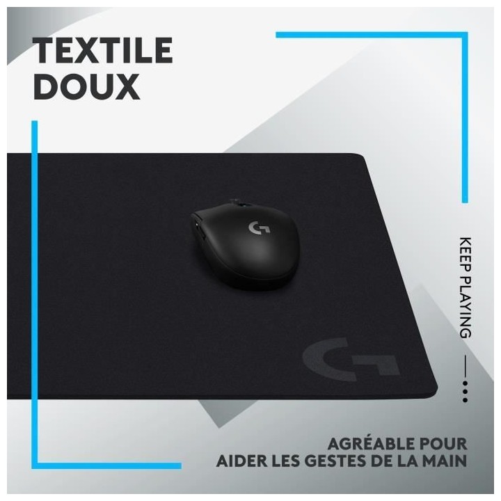 Tapis de souris gaming - LOGITECH - G640 - Noir