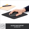 Tapis de souris durable - Logitech - Série Studio - Glissement facile - Graphite