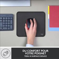 Tapis de souris durable - Logitech - Série Studio - Glissement facile - Graphite