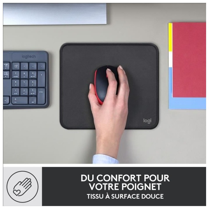 Tapis de souris durable - Logitech - Série Studio - Glissement facile