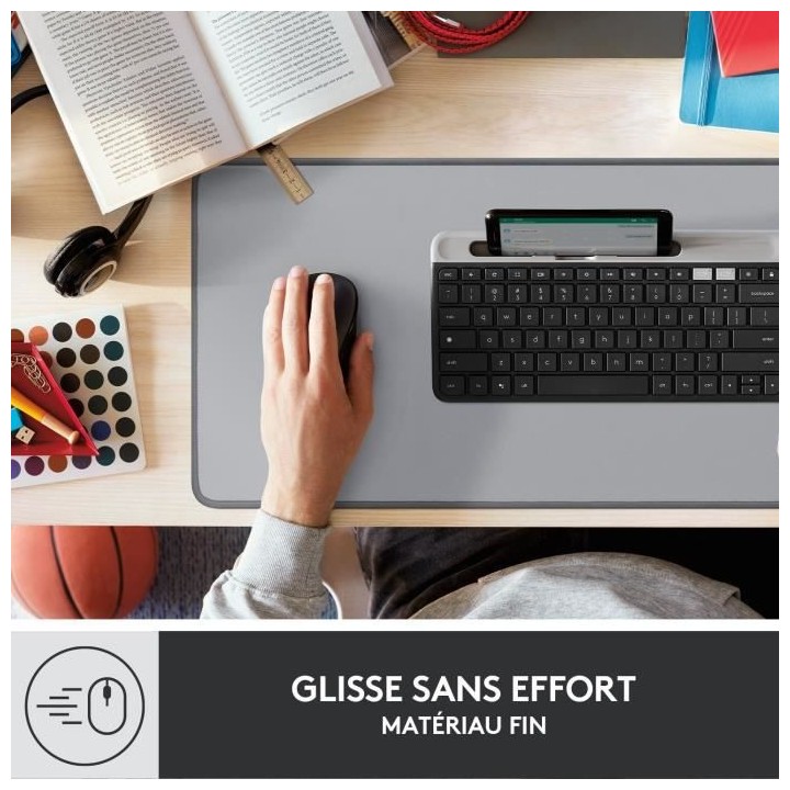 Large Tapis de Bureau - Logitech Desk Mat - Studio Series, Multifoncti