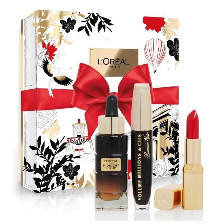 Coffret de Noël Cadeau Luxe femme - L'OREAL PARIS - Sérum anti-rides