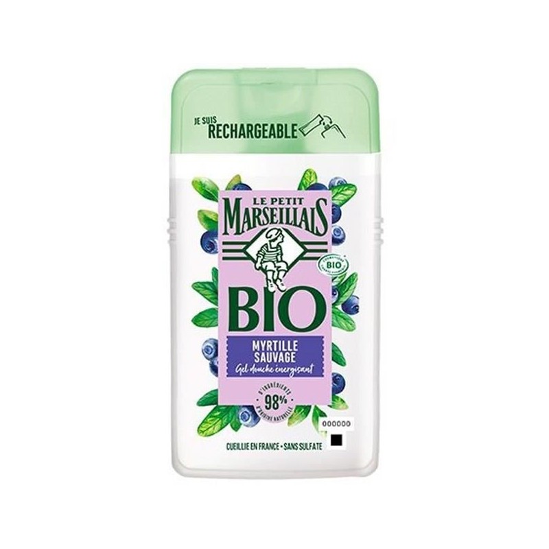 Le Petit Marseillais Bio Gel Douche Énergisant Myrtille Sauvage 250ml