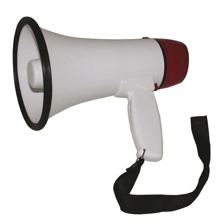 IBIZA MEGA20W Mégaphone 20W blanc et rouge