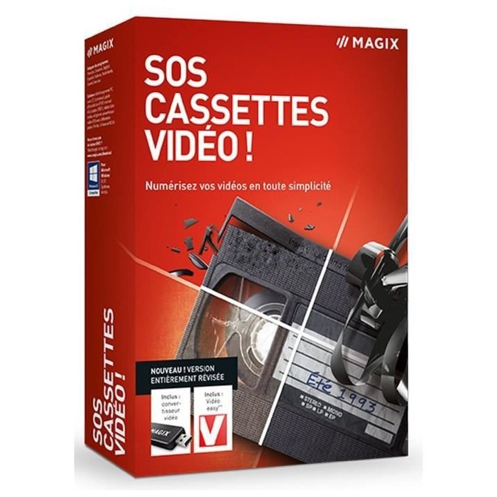 Logiciel Multimedia - MAGIX - SOS Cassettes vidéo ! Edition 2022