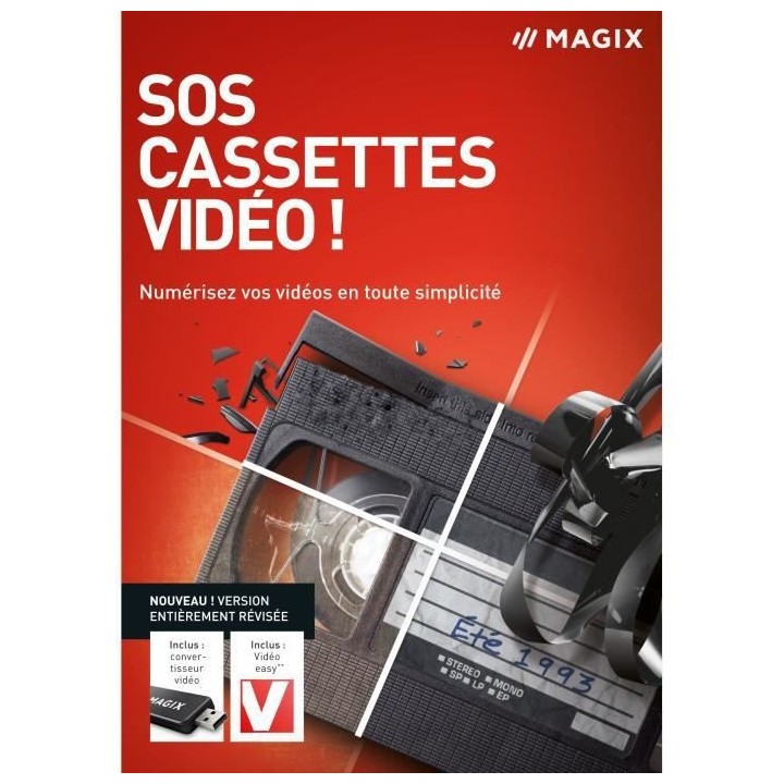 Logiciel Multimedia - MAGIX - SOS Cassettes vidéo ! Edition 2022