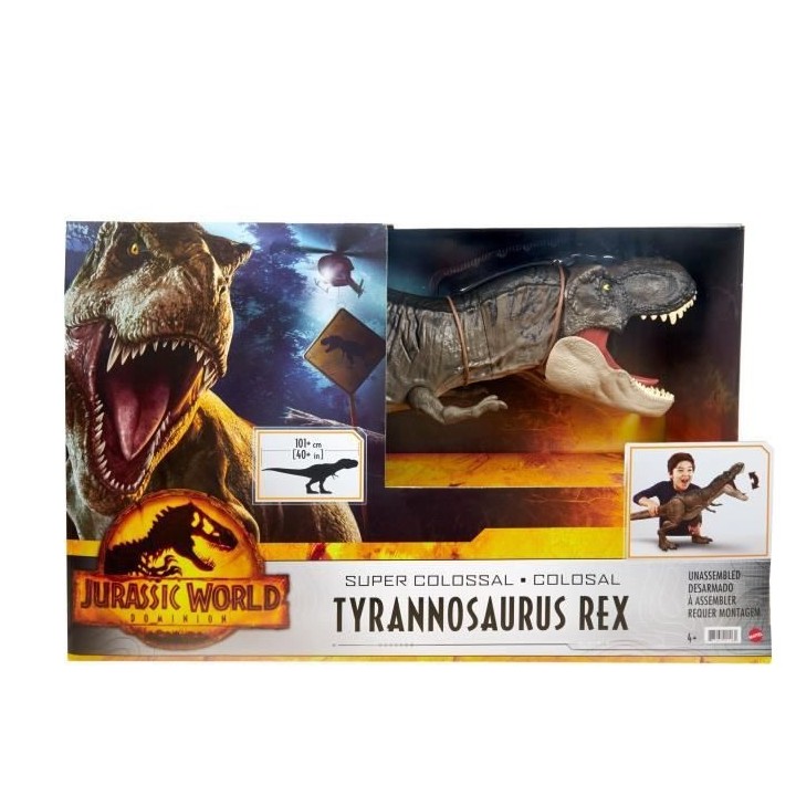Jurassic World - T. Rex Super Colossal - Figurines Dinosaure 60cm - De