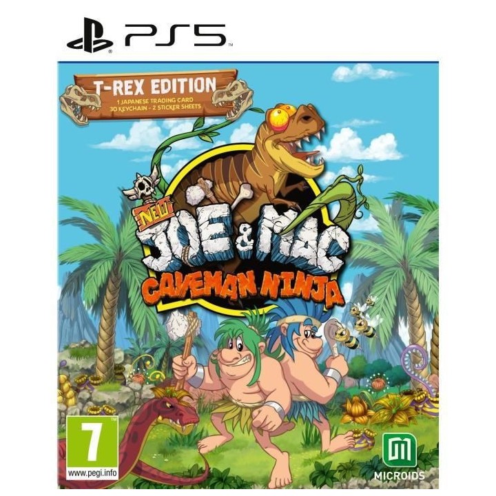 New Joe And Mac Caveman Ninja T-Rex Edition Jeu PS5