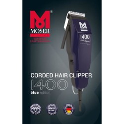 Tondeuse cheveux filaire MOSER - 1400 Clipper Blue Ed 1406-0458 - Levier d'ajustement a 5 positions