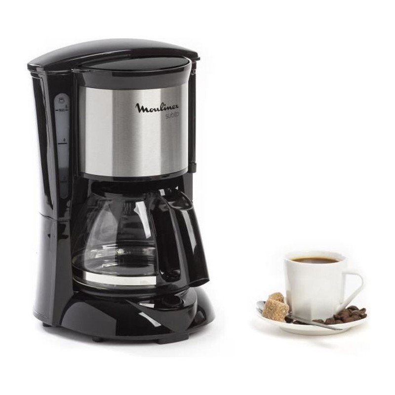 MOULINEX FG150813 Subito Cafetiere filtre élect. 0,6L, 6 tasses, Machine a café, Anti-goutte, Porte-filtre pivotant, Auto off