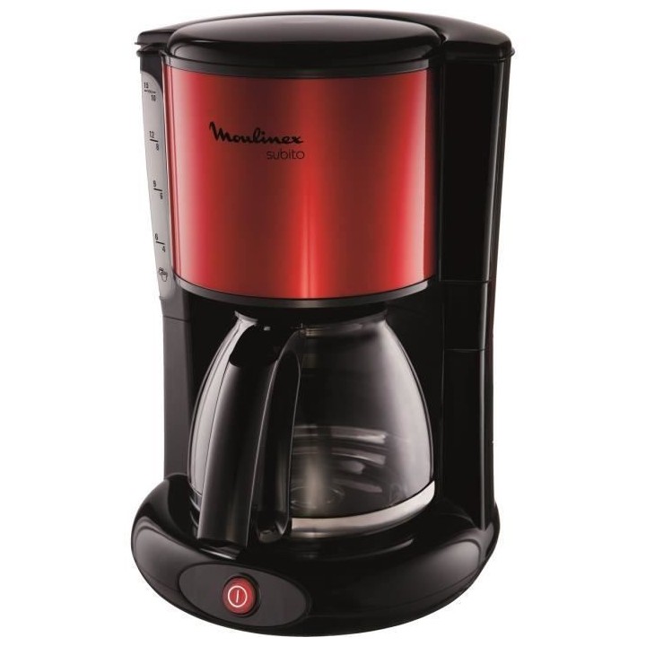 MOULINEX FG360D11 SUBITO Cafetiere filtre, 1.25 L soit 10/15 tasses, M