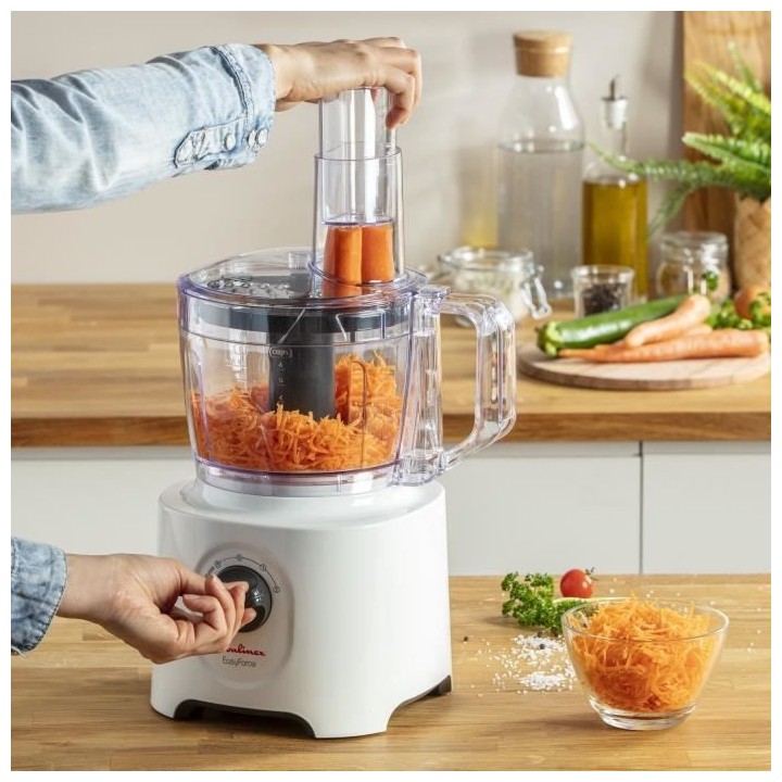 MOULINEX FP244110 Easy Force Robot multifonction tout en un, Bol 1,4 L