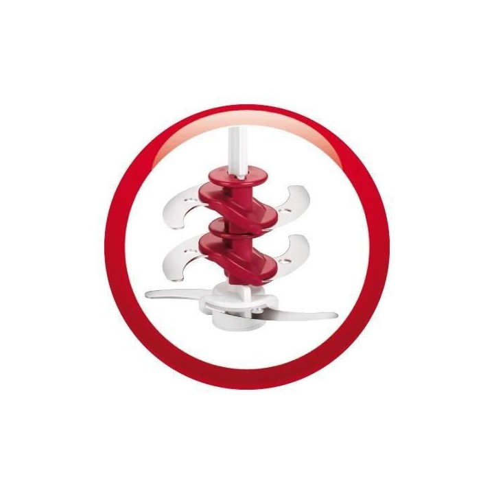 MOULINEX AT714G32 Hachoir multifonction Multi Moulinette - Rouge