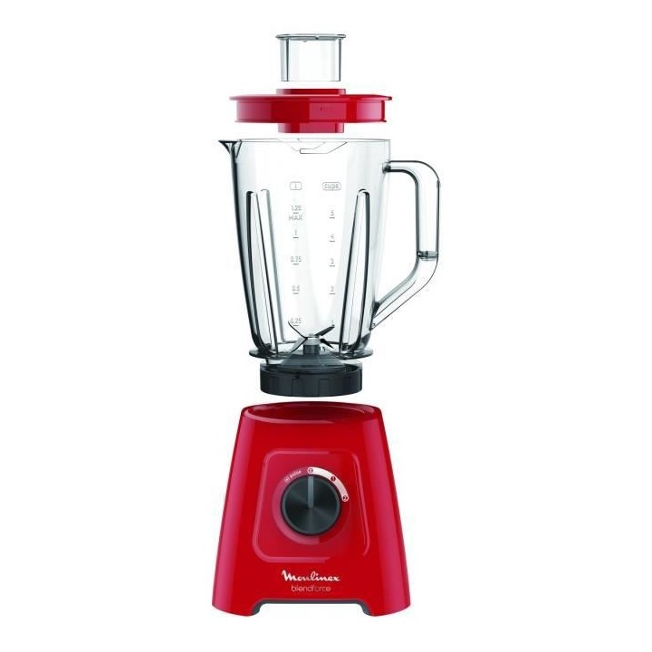 MOULINEX LM420510 Blender électrique, Mixeur, 600 W, Bol 1,25 L, 5 pr