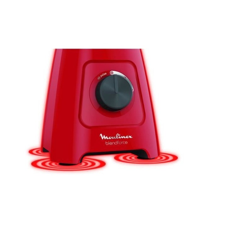 MOULINEX LM420510 Blender électrique, Mixeur, 600 W, Bol 1,25 L, 5 pr