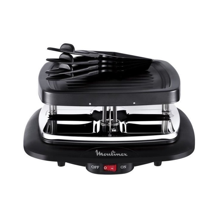 MOULINEX RE140812 Cube Grill et Appareil a raclette, Raclette pour 4 p