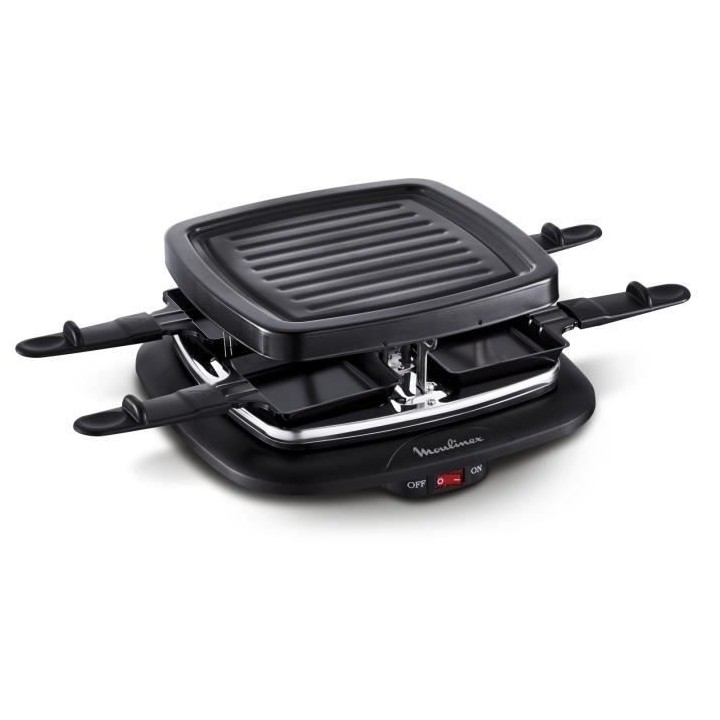 MOULINEX RE140812 Cube Grill et Appareil a raclette, Raclette pour 4 p