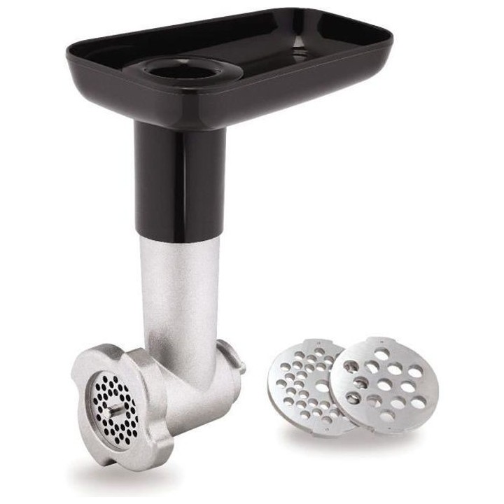 MOULINEX XF631BB1 Accessoire Hachoir a viande + 2 grilles acier inoxyd