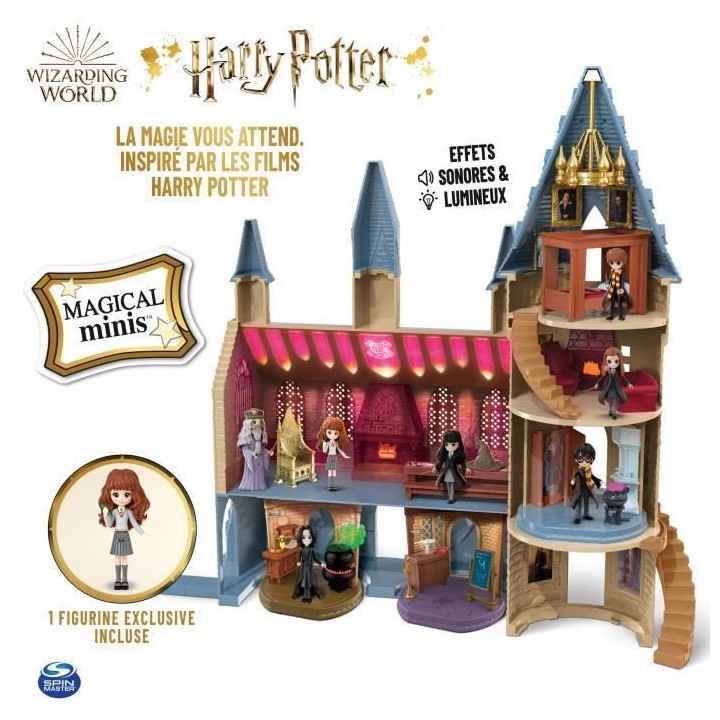 Harry Potter - Château de Poudlard Magical Minis - Figurine et 12 acc