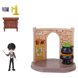 Harry Potter - Playset Cours de Potion Magical Minis - 6061847 - Figurine exclusive et Accessoires - Wizard World