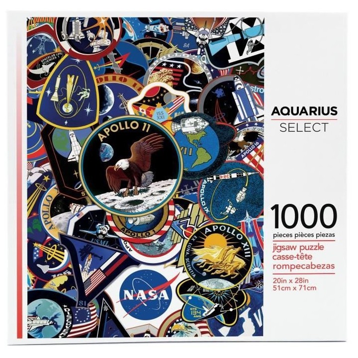AQUARIUS Puzzle 1000 pieces NASA Mission Patches - 62906