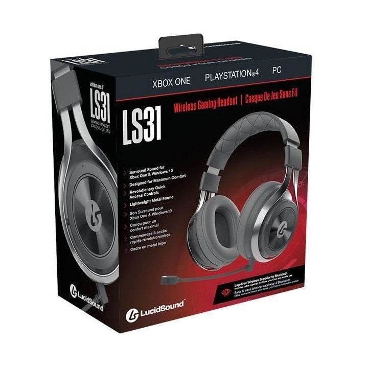 LUCIDSOUND Casque Gaming premium sans fil LS31 pour PS4 XBOX PC MOBILE
