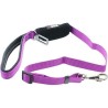 I DOG Laisse Confort SECURITE - L 100 cm - Violet et gris - Pour chien