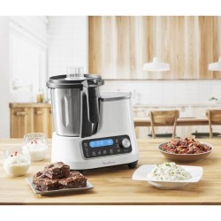 MOULINEX HF452110 Clickchef Robot cuiseur multifonction, Capacité utile 2 L, Compact, 32 fonctions, Balance intégrée, Panie