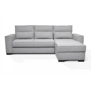 Canapé angle convertible réversible 4 places MONTREAL - Tissu gris c