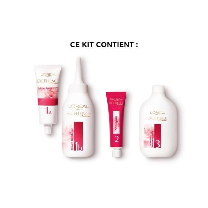 Coloration triple soin Excellence L'OREAL PARIS - Couvre 100% des chev