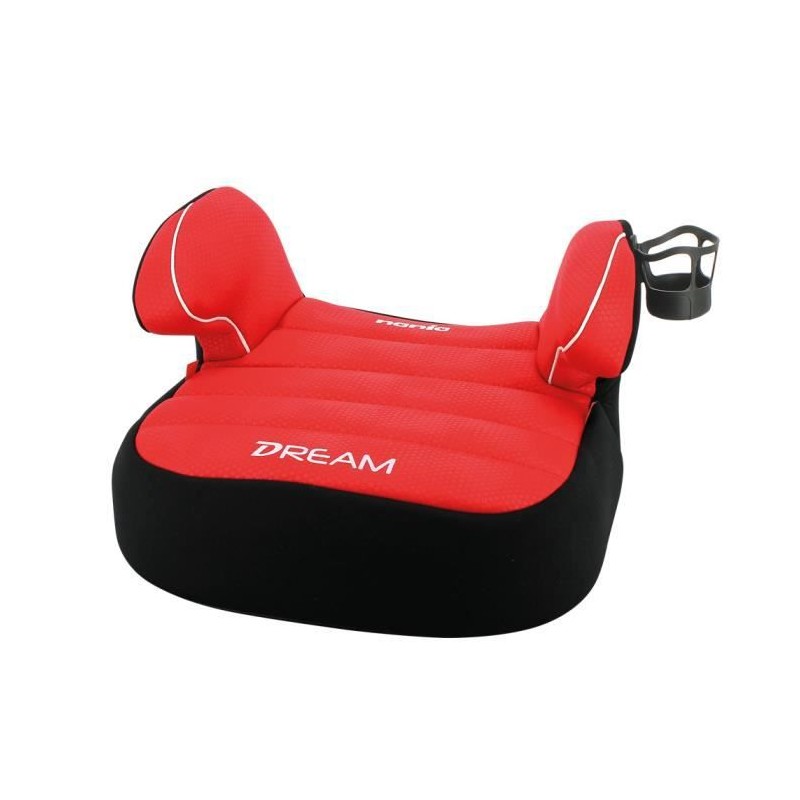 Nania Siege auto rehausseur bas DREAM groupe 2/3 (15-36kg) + porte-gobelet - Rouge luxe