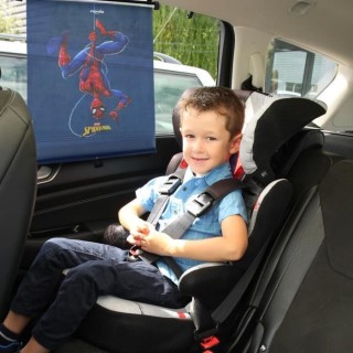 Nania - Pare soleil déroulant - Réglable - Spider-man