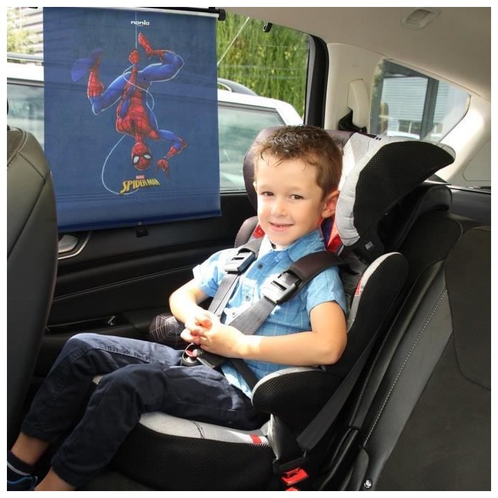 Nania - Pare soleil déroulant - Réglable - Spider-man