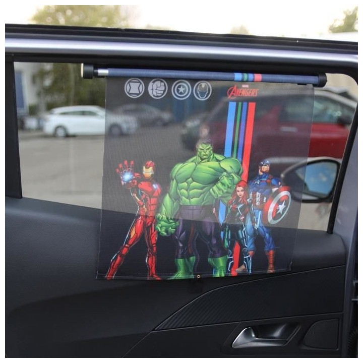 Nania - Pare soleil déroulant - Réglable - Avengers