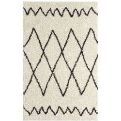 Tapis Shaggy berbere AYA 472 - 120 x 160 cm - Creme