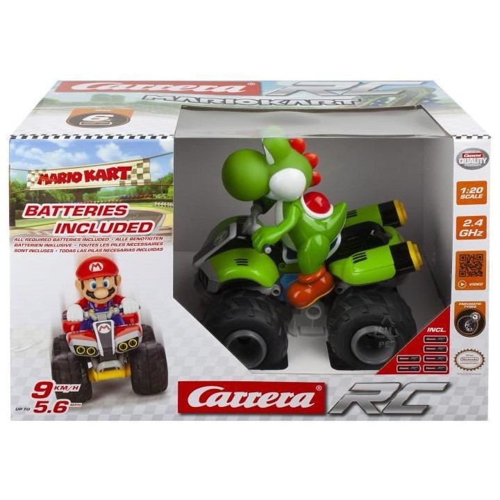 CARRERA-TOYS - 2,4GHz Mario Kart™, Yoshi - Quad