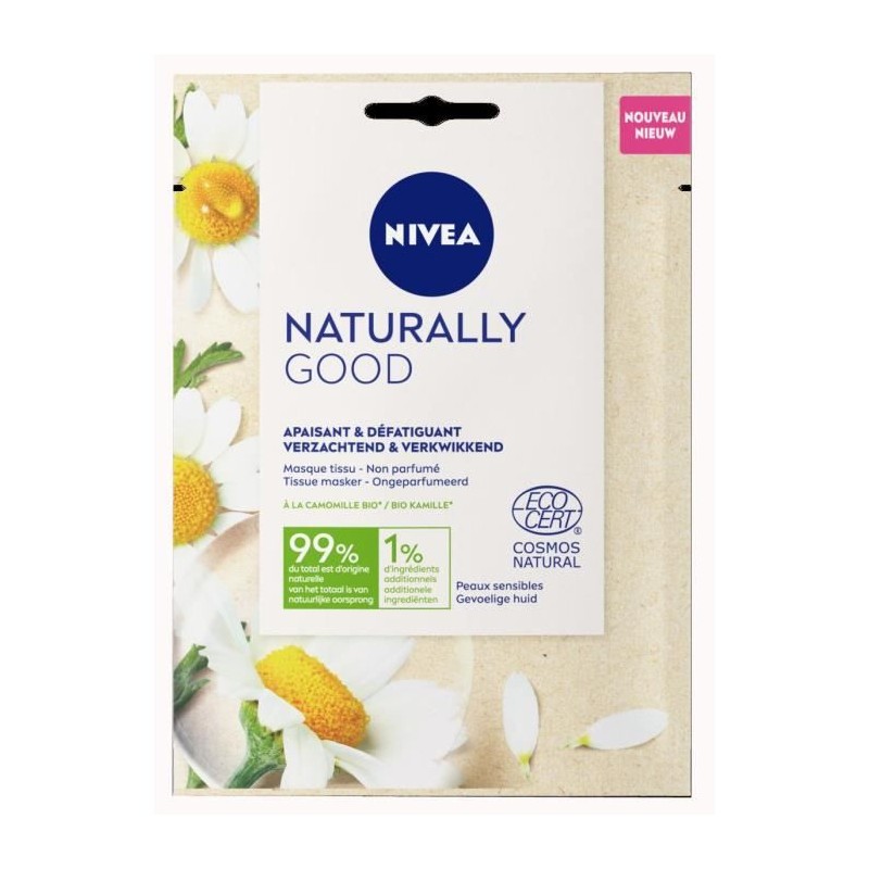 NIVEA Naturally Good Masque Tissu Camomille